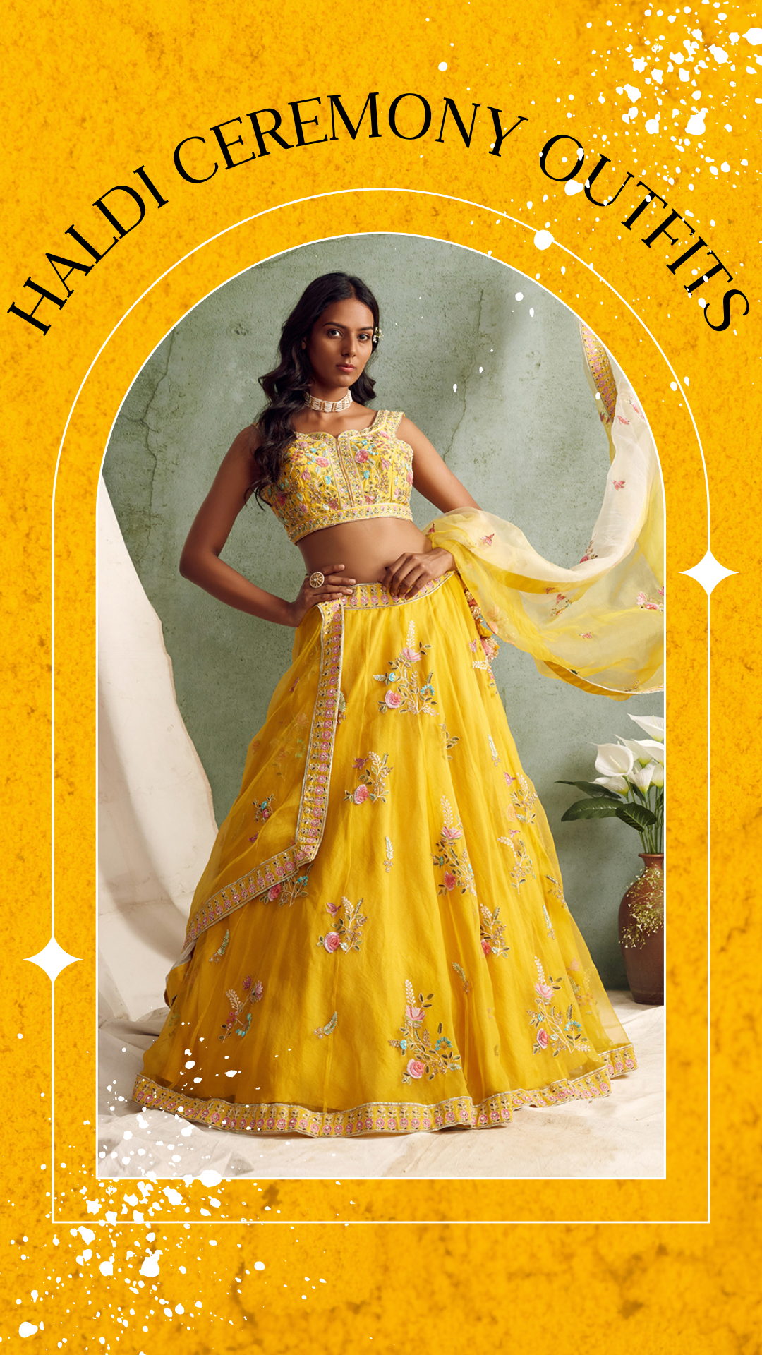 Buy Embroidered Yellow Lehenga Choli For Haldi Function Online - LEHV2438 |  Appelle Fashion