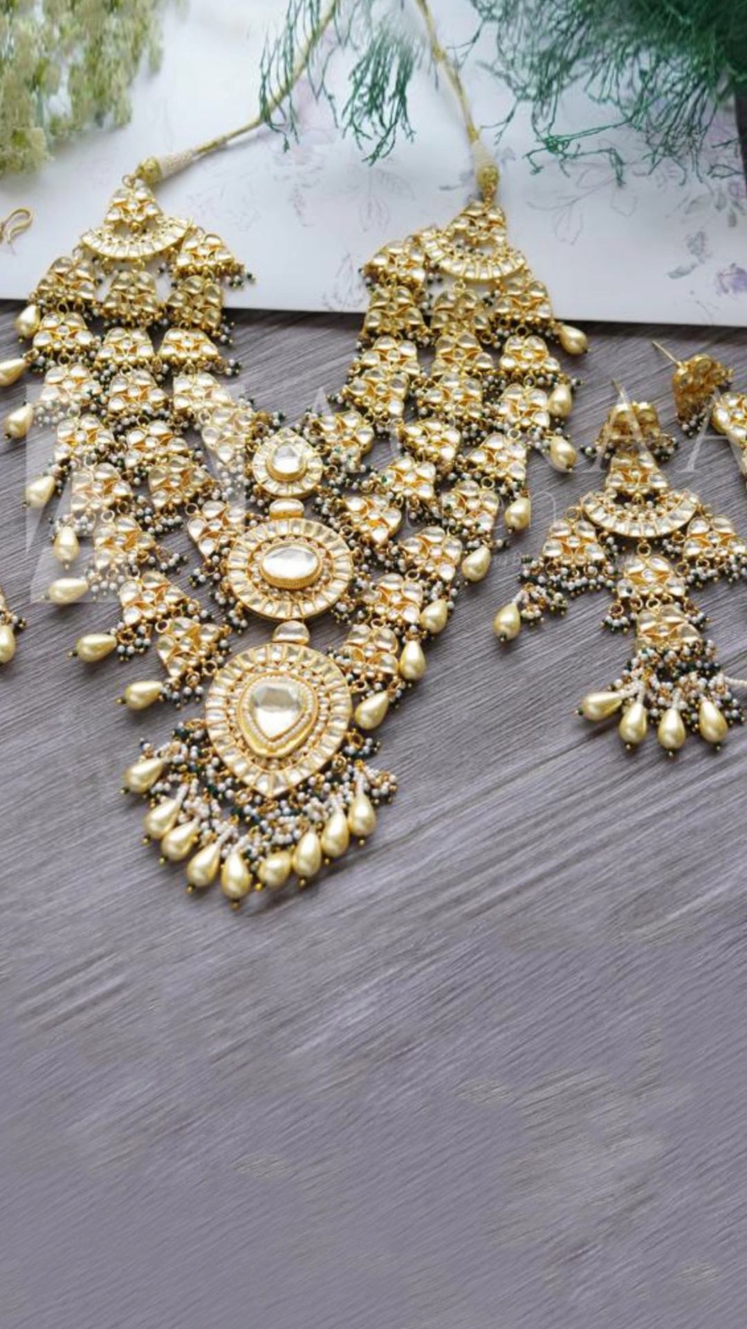 JBM-382 Wedding Kundan Necklace Set at Rs 650/set | कुंदन नेकलेस सेट in  Meerut | ID: 23205853773