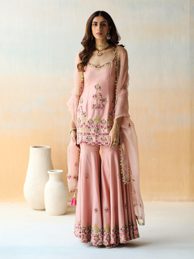 Redefine Your Look with Trendy Designer Sharara Sets in Wedding