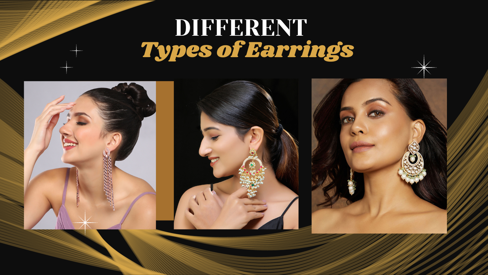 Awesome different types of gold earrings(jhumkas) designs - Fashion Beauty  Mehndi… | Bridal gold jewellery designs, Gold earrings designs, Temple  jewellery earrings