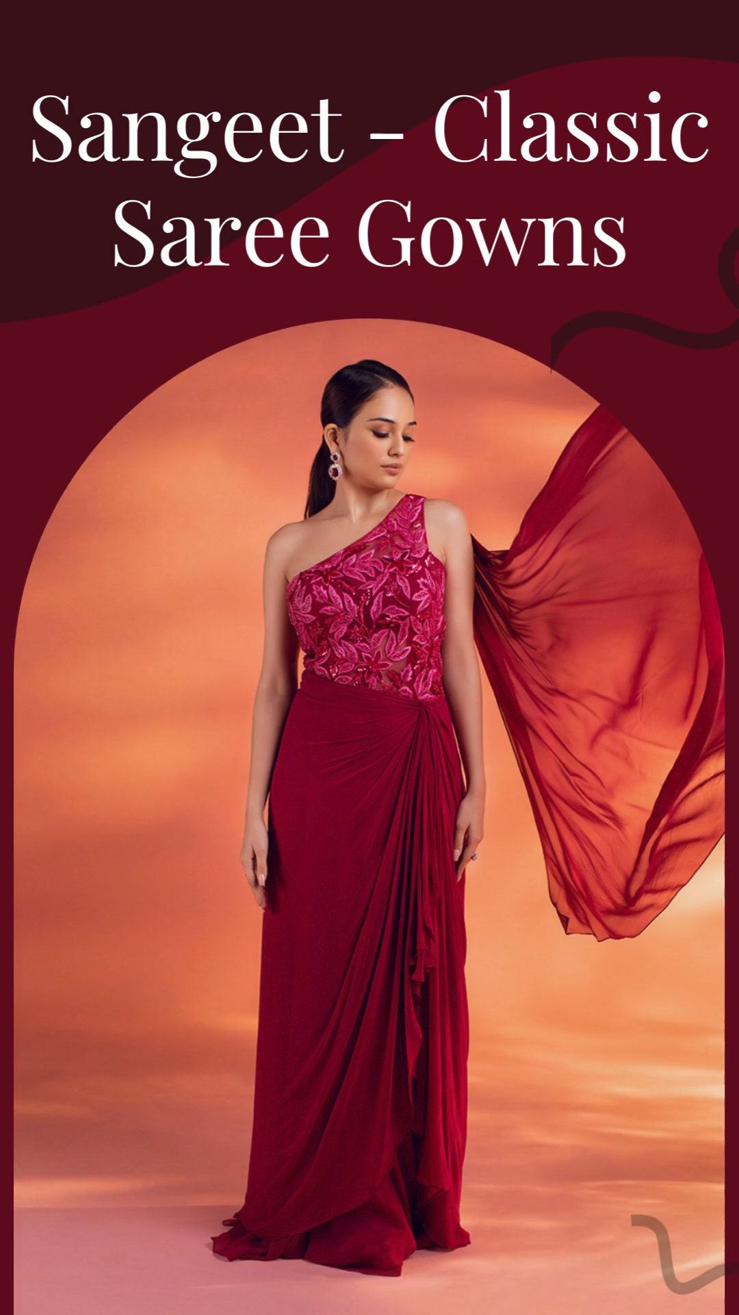 Evening gowns outlet for sangeet