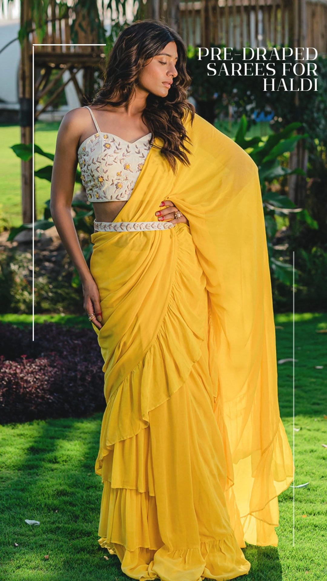 18 Times Brides Gave Us Major Saree Inspiration for Haldi & Mehndi  Ceremonies | Wedding saree collection, Yellow saree for haldi, Haldi  ceremony outfit