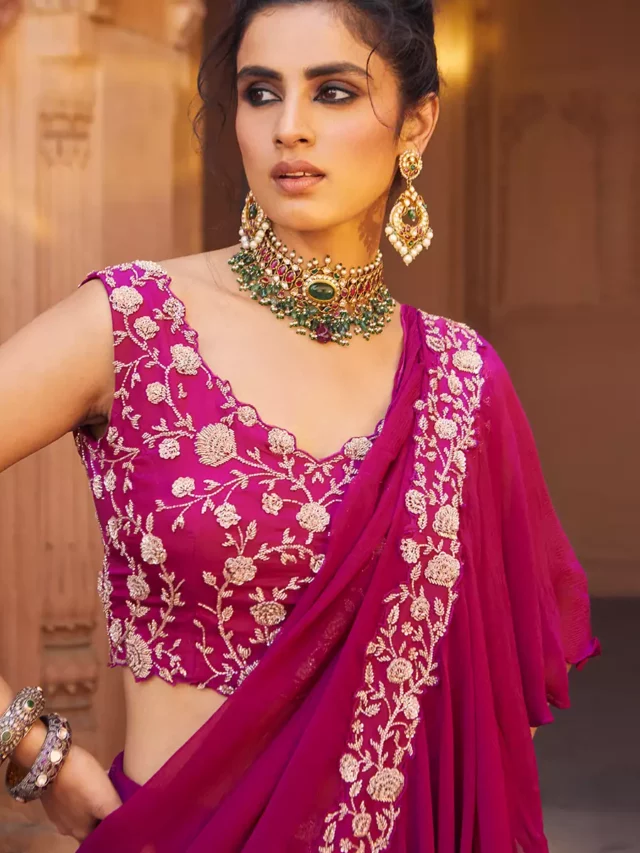 Pink Color Saree Matching Blouse for Every Occasion