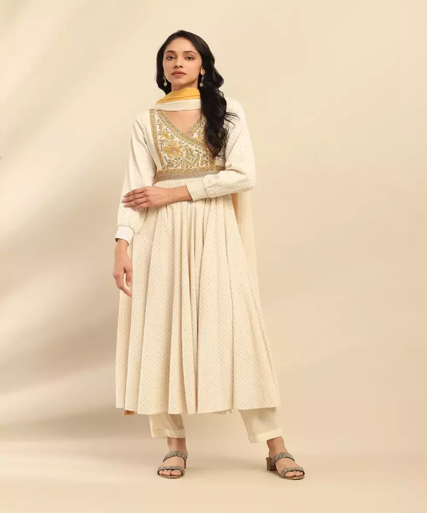 Designer White Dresses for Eid