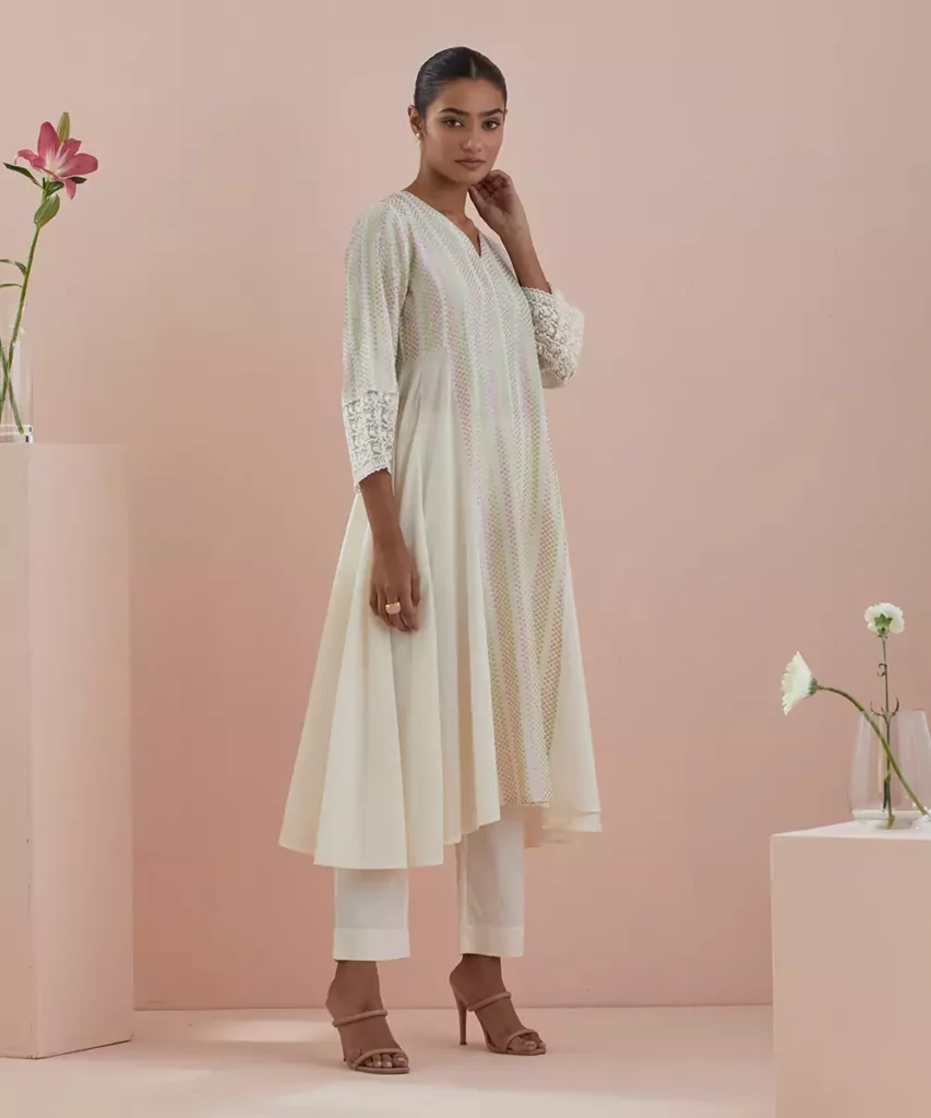 Designer White Dresses for Eid