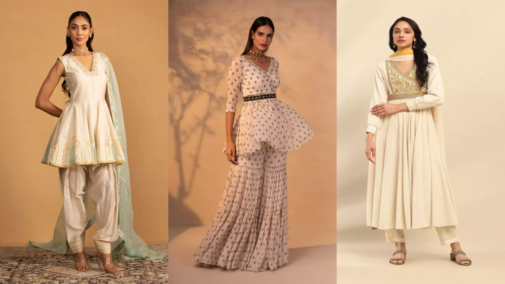 Designer White Dresses for Eid