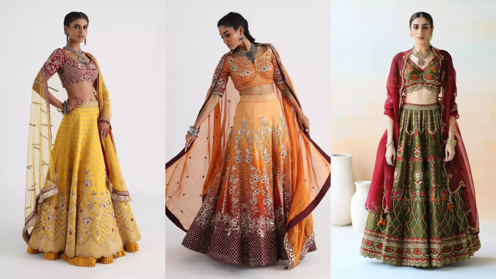 lehenga color combination ideas