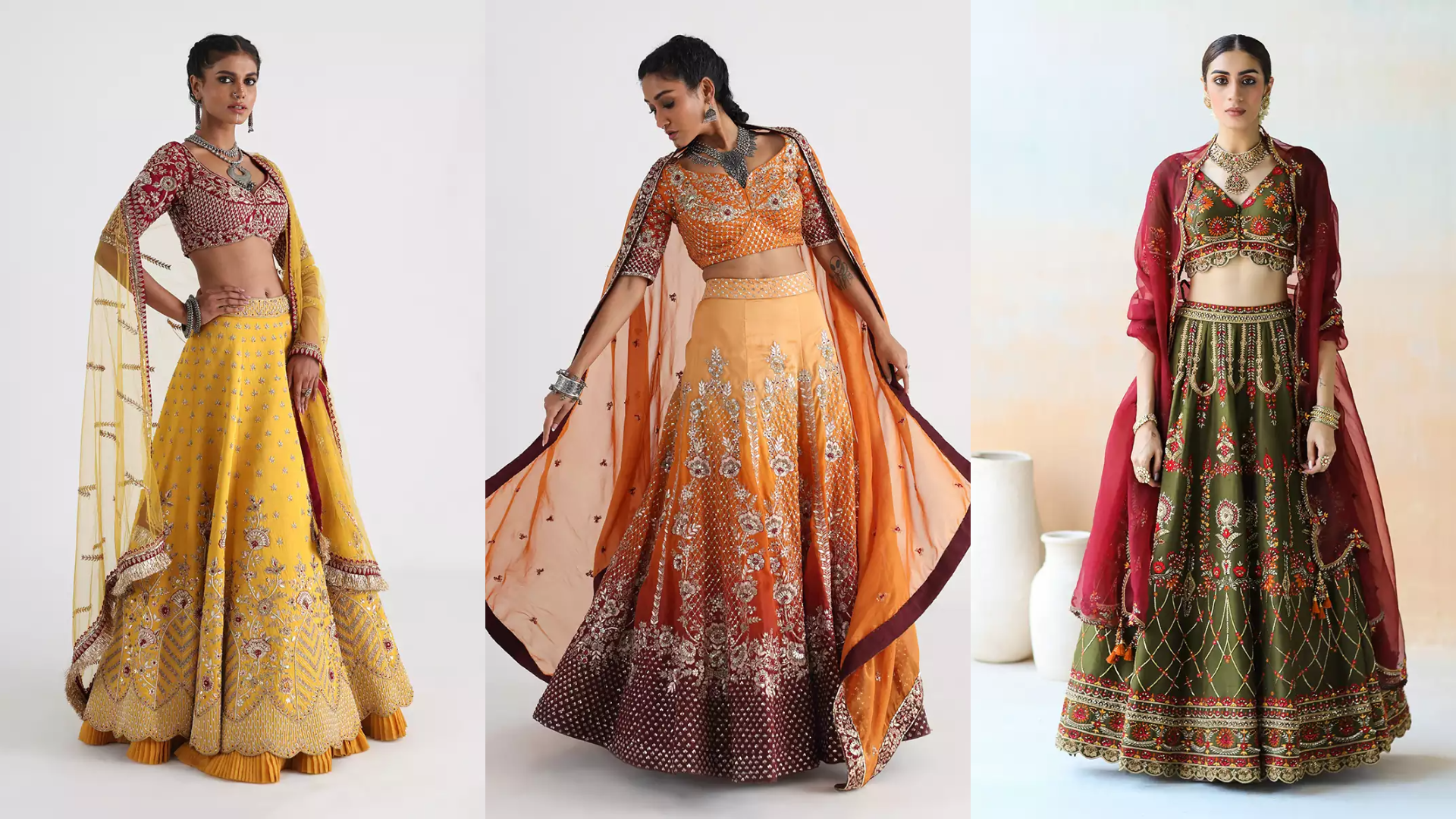 lehenga color combination ideas