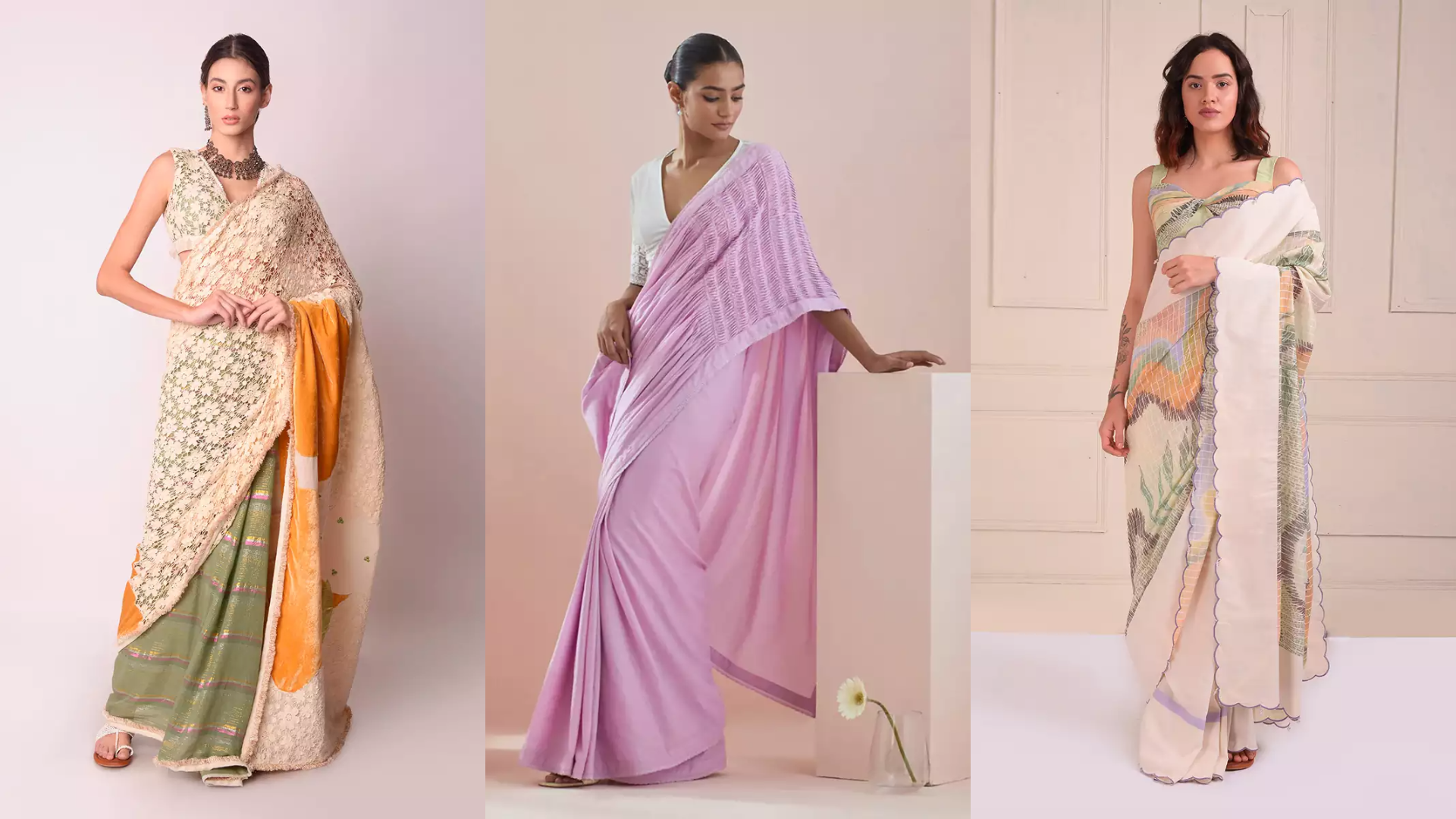 different types of cotton sarees