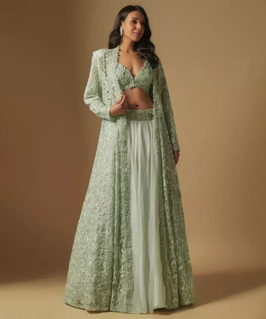 outfit ideas for hariyali teej